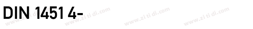 DIN 1451 4字体转换